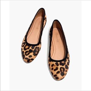 Madewell leopard ballet flats 8.5